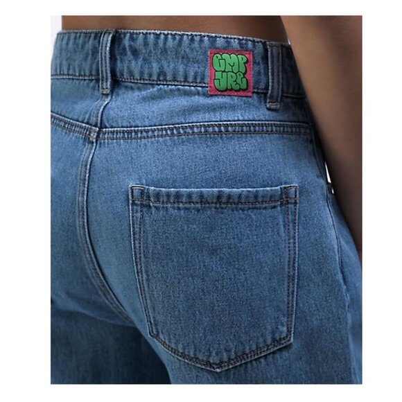 Empyre Tori 90s Medium Wash Denim Skate Jeans Size Small - Picture 3 of 14